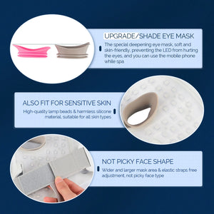 Led Facial Mask With Neck Red Led Light Therapy Flexible Soft Mask