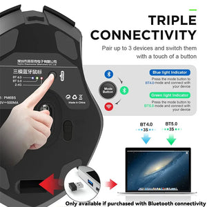 Bluetooth Compatible Mouse Rechargeable 2.4G INPHIC PM6 Wireless Mouse