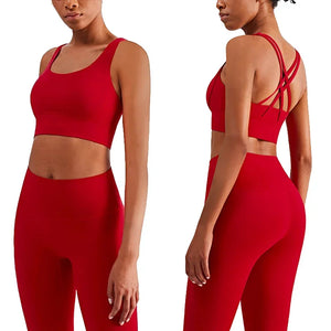 2 Piece Yoga Women's Tracksuit Athletic Wear Pilates Fitness