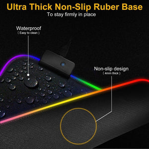 RGB Gaming Light Up Mouse Pad - 4msproducts