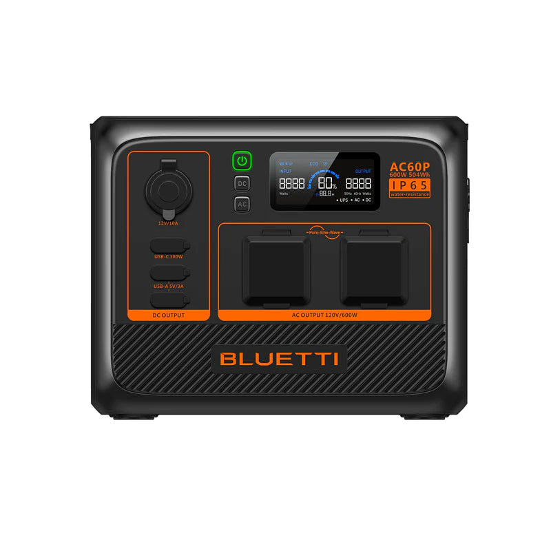 BLUETTI AC60P Portable Power Station | 600W 504Wh