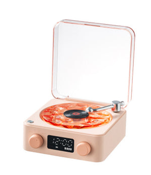 Retro Turntable Bluetooth Vinyl Record Player with RGB Lamp