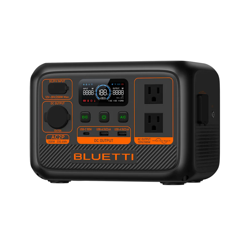 BLUETTI AC2P Portable Power Station | 300W 230.4Wh