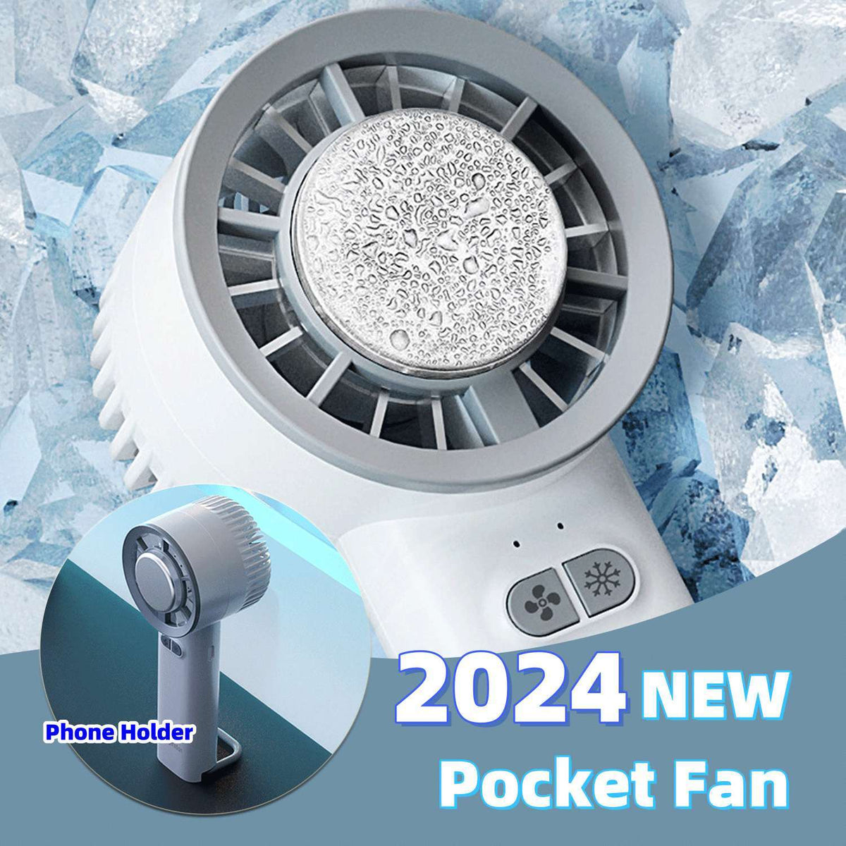 Summer Turbo Jet Fan Mini Portable Ice Cold Fan