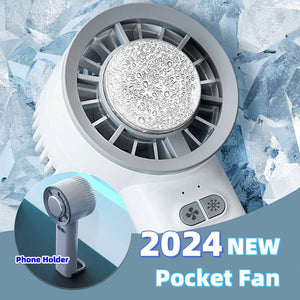 2024 Summer Turbo Jet Fan Mini Portable Ice Cold Fan