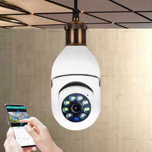 1080P Bulb 4X Zoom Camera E27 Home 5GWiFi Alarm Monitor