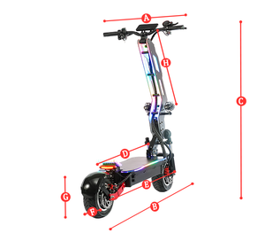 Freego Landtiger Electric Scooter Foldable Dual Motor 4000W