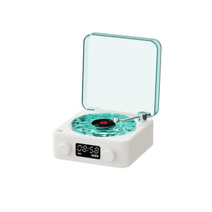 Retro Turntable Bluetooth Vinyl Record Player with RGB Lamp