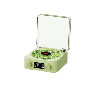 Retro Turntable Bluetooth Vinyl Record Player with RGB Lamp