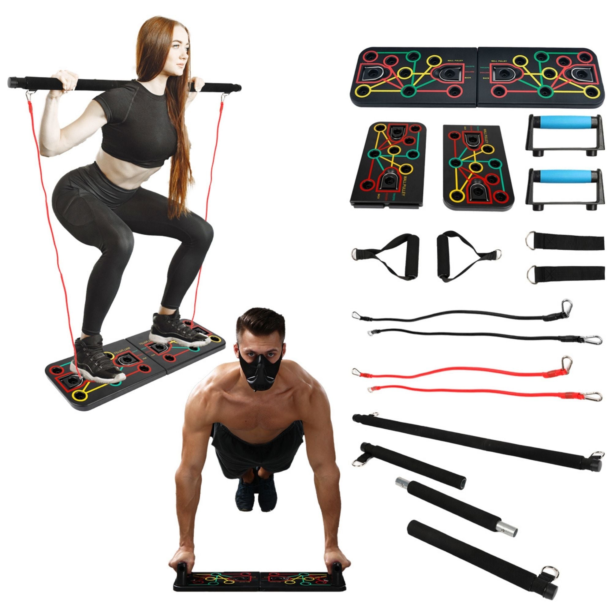 9 in 1 Push Up Rack Board System - 4msproducts