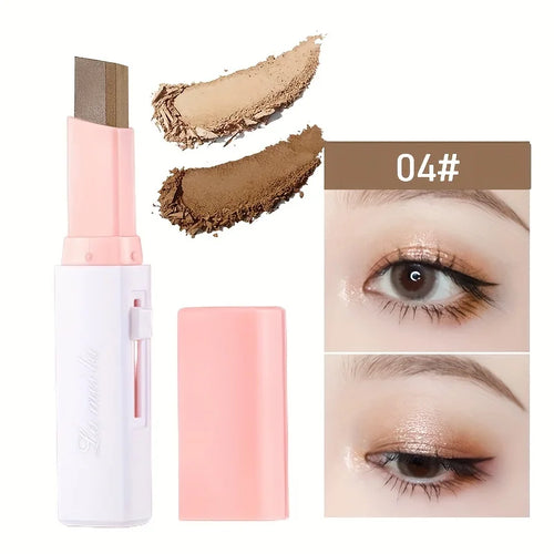 2 In 1 Pearly Highlighter Eyeshadow Stick Makeup Waterproof Long