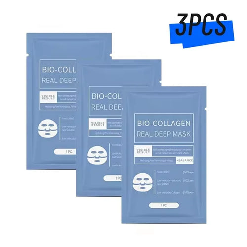 1/3/5/10PCS Bio Collagen Face Mask Anti Wrinkle Fade Face Fine Line