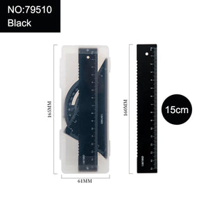 Metal Ruler School Drawing Measuring Triangle Ruler for Kids