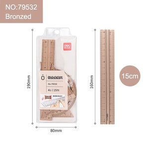 Metal Ruler School Drawing Measuring Triangle Ruler for Kids