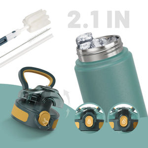 Thermos Bottle with Straw 600ml 720ml Stainless Steel Thermal