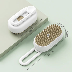 Pet Steam Brush Cat Dog Cleaning Steamy Spray Massage