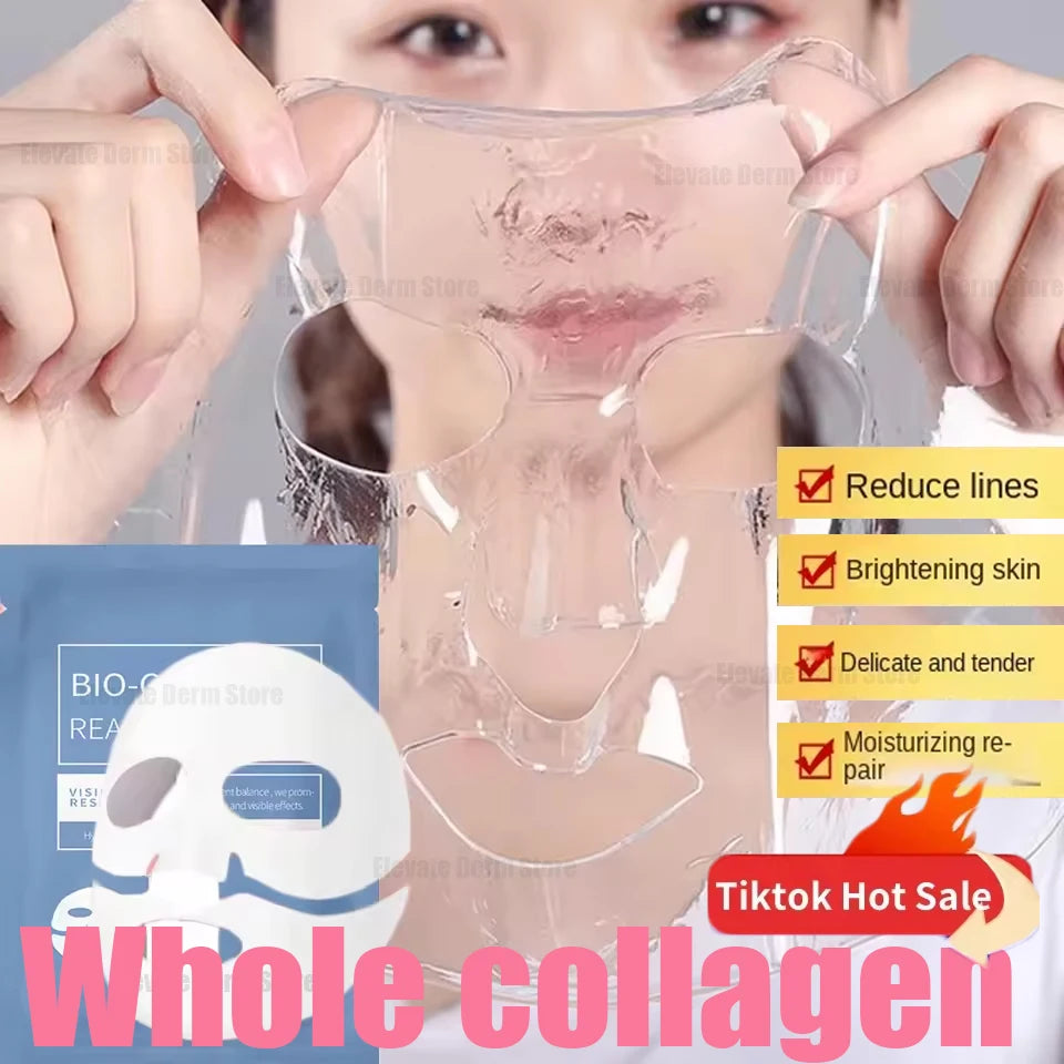1/3/5/10PCS Bio Collagen Face Mask Anti Wrinkle Fade Face Fine Line