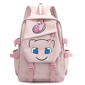 Pokemon Anime Cartoon Waterproof Pikachu Gengar Dacron Schoolbag