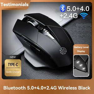 Bluetooth Compatible Mouse Rechargeable 2.4G INPHIC PM6 Wireless Mouse