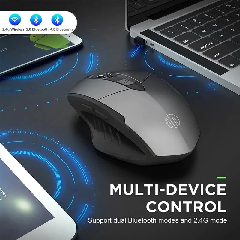 Bluetooth Compatible Mouse Rechargeable 2.4G INPHIC PM6 Wireless Mouse