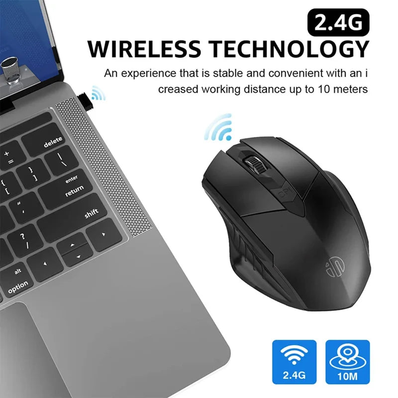 Bluetooth Compatible Mouse Rechargeable 2.4G INPHIC PM6 Wireless Mouse