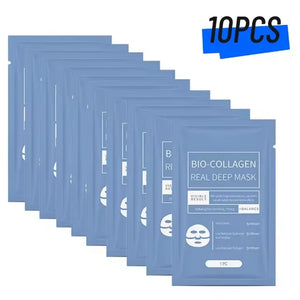 1/3/5/10PCS Bio Collagen Face Mask Anti Wrinkle Fade Face Fine Line