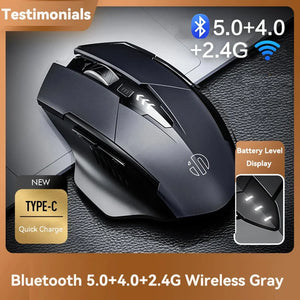 Bluetooth Compatible Mouse Rechargeable 2.4G INPHIC PM6 Wireless Mouse