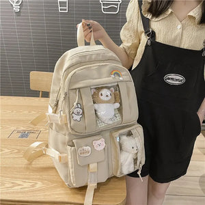 School Large-capacity Cute Women Nylon Backpack Ins Junior High