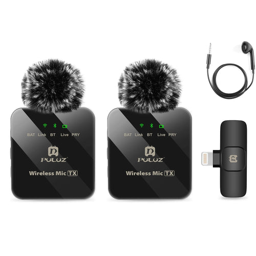 Wireless Lavalier Microphone Portable Audio Video Recording Mini