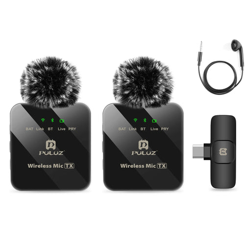 Wireless Lavalier Microphone Portable Audio Video Recording Mini