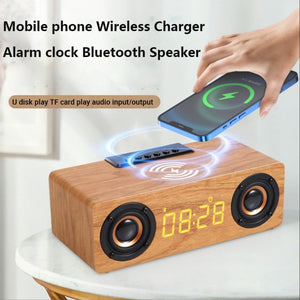 Multifunctional Wooden Retro Alarm Clock - 4msproducts