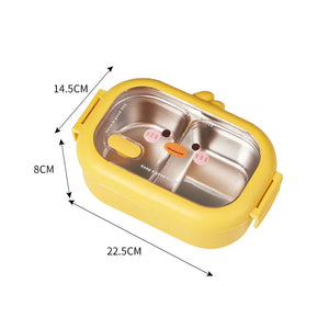 Portable Stainless Steel Lunch Box Leakproof Kawaii Cartoon Bento Box