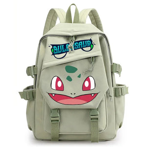 Pokemon Anime Cartoon Waterproof Pikachu Gengar Dacron Schoolbag