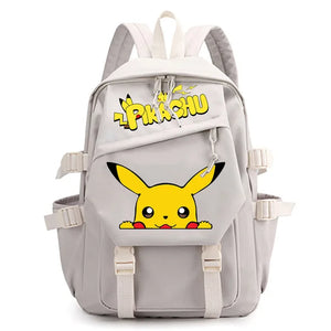 Pokemon Anime Cartoon Waterproof Pikachu Gengar Dacron Schoolbag