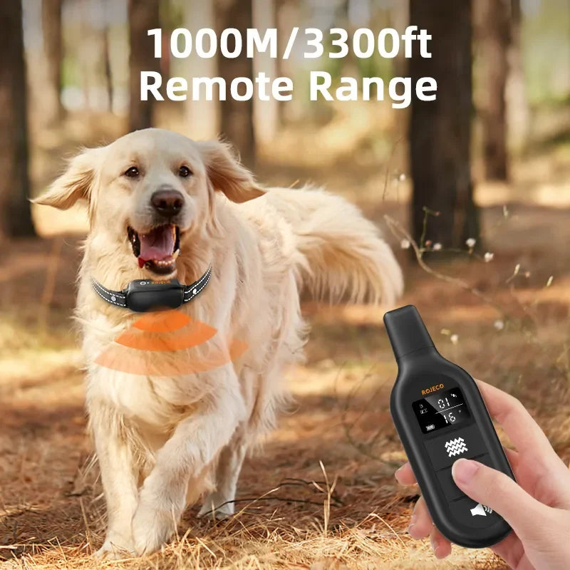 Electric Dog Training Collar Digital Rechargeable Remote