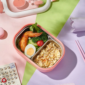 Portable Stainless Steel Lunch Box Leakproof Kawaii Cartoon Bento Box