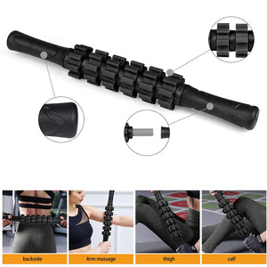 6 in 1 Yoga Training tools, Foam roller, Massage stick, Tension band