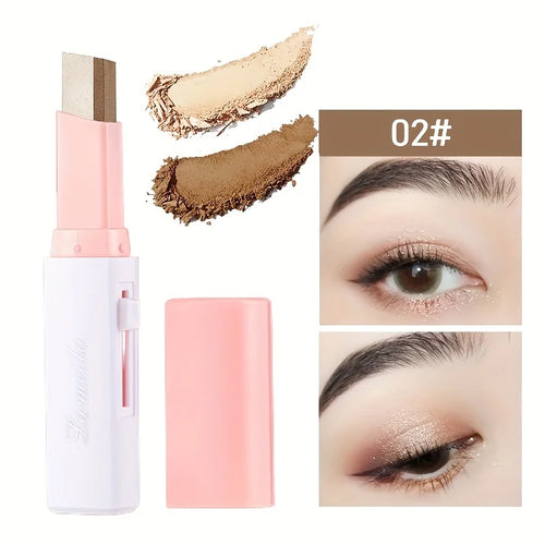 2 In 1 Pearly Highlighter Eyeshadow Stick Makeup Waterproof Long