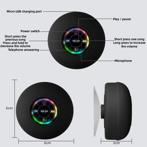 Mini Waterproof RGB Bluetooth Speaker - 4msproducts