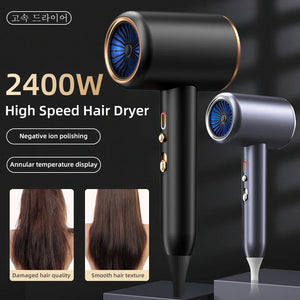 2400W 3th Gear Professional Hair Dryer Negative Ionic Blow Dryer Hot