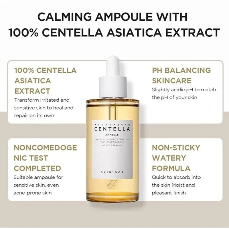 Centella Asiatica Skin Care Set Essence Moisturizing Calming