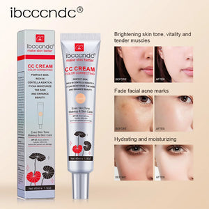 45ml Color Correcting CC Cream Facial Centella Asiatica Repair BB