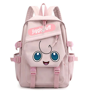 Pokemon Anime Cartoon Waterproof Pikachu Gengar Dacron Schoolbag