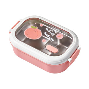 Portable Stainless Steel Lunch Box Leakproof Kawaii Cartoon Bento Box