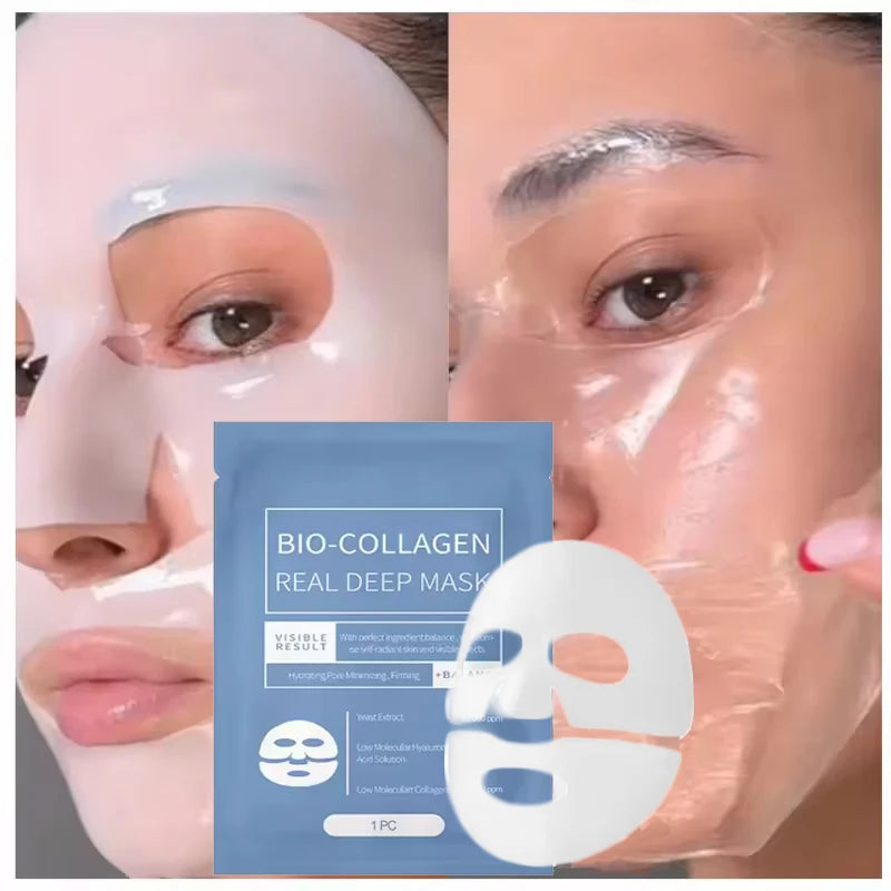 1/3/5/10PCS Bio Collagen Face Mask Anti Wrinkle Fade Face Fine Line