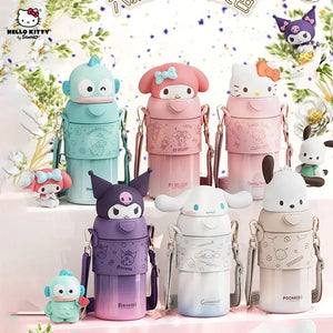 560ml Sanrio Kuromi Hello Kitty Stuff Kids Thermos Cup Insulated