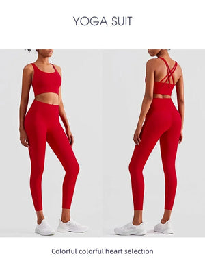 2 Piece Yoga Women's Tracksuit Athletic Wear Pilates Fitness