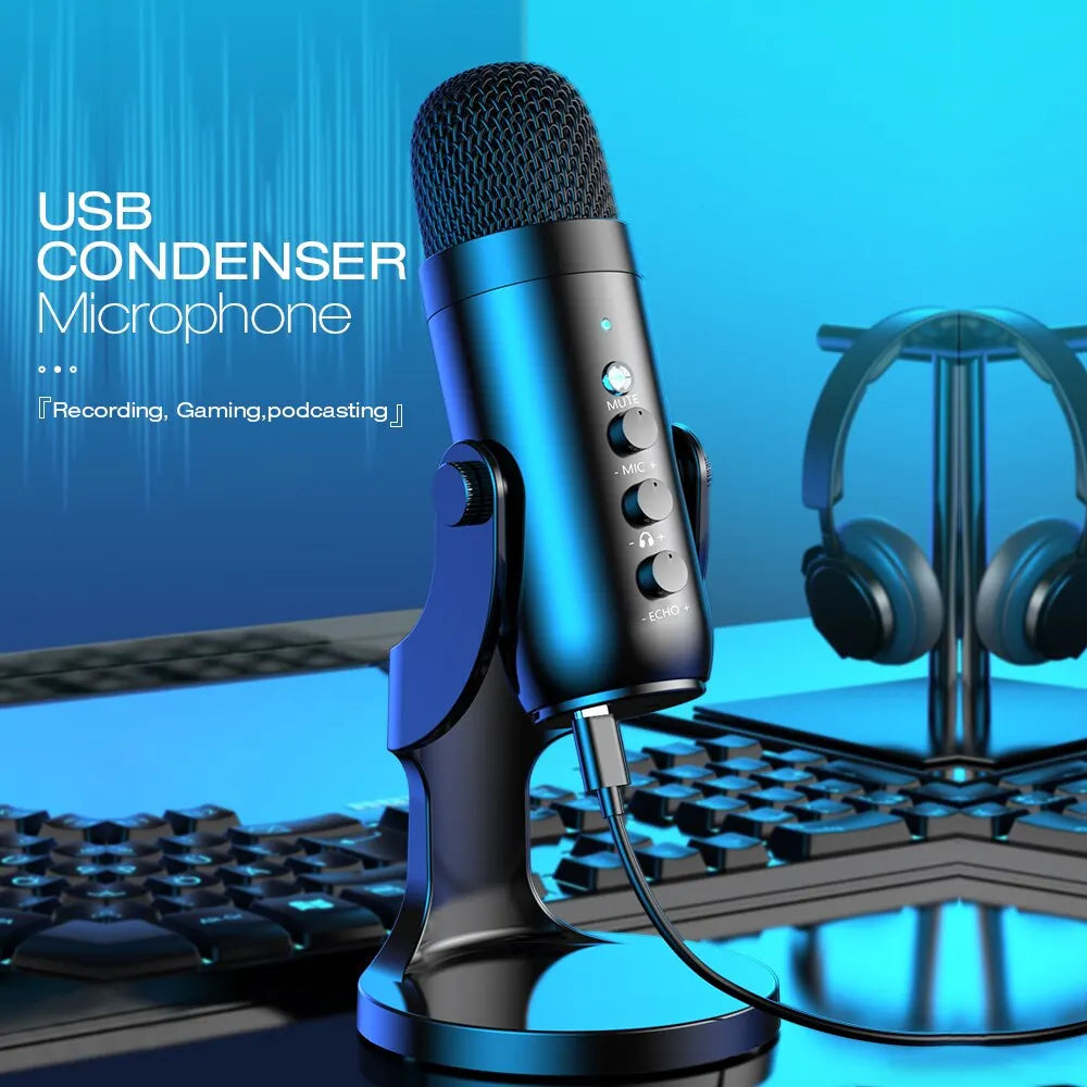 USB Microphone for PC Mac Gaming Recording Streaming Podcasting,