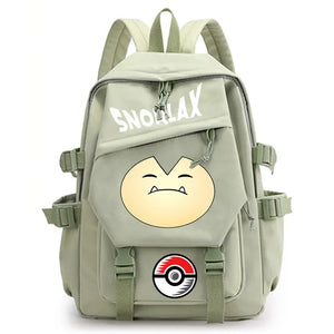 Pokemon Anime Cartoon Waterproof Pikachu Gengar Dacron Schoolbag