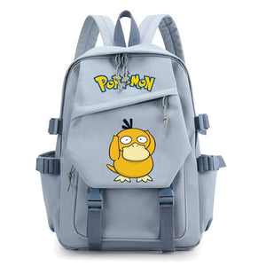 Pokemon Anime Cartoon Waterproof Pikachu Gengar Dacron Schoolbag